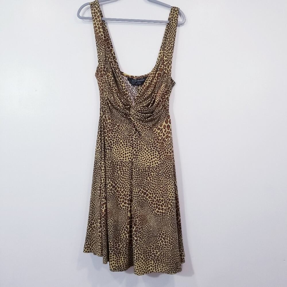 Norma Kamali Leopard Print Sleeveless Dress